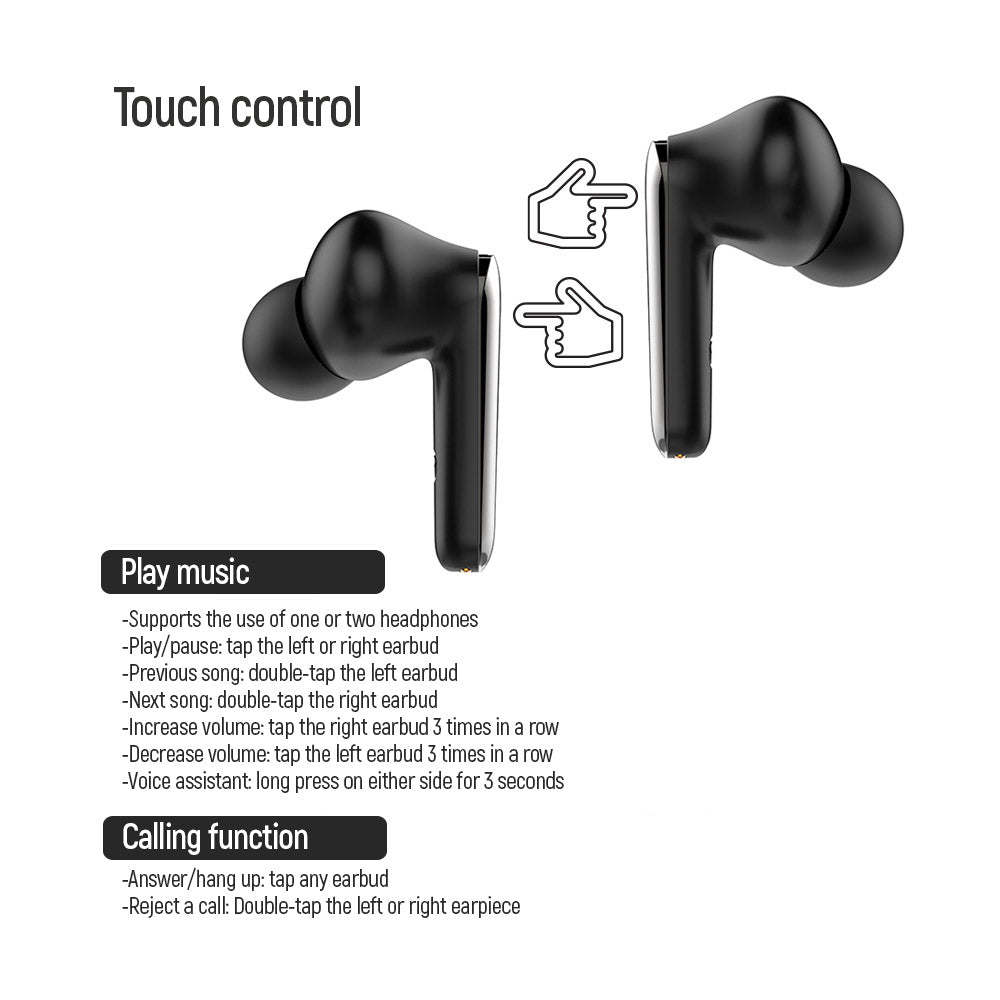 Handsfree Bluetooth ColorWay TWS3, TWS, Črna