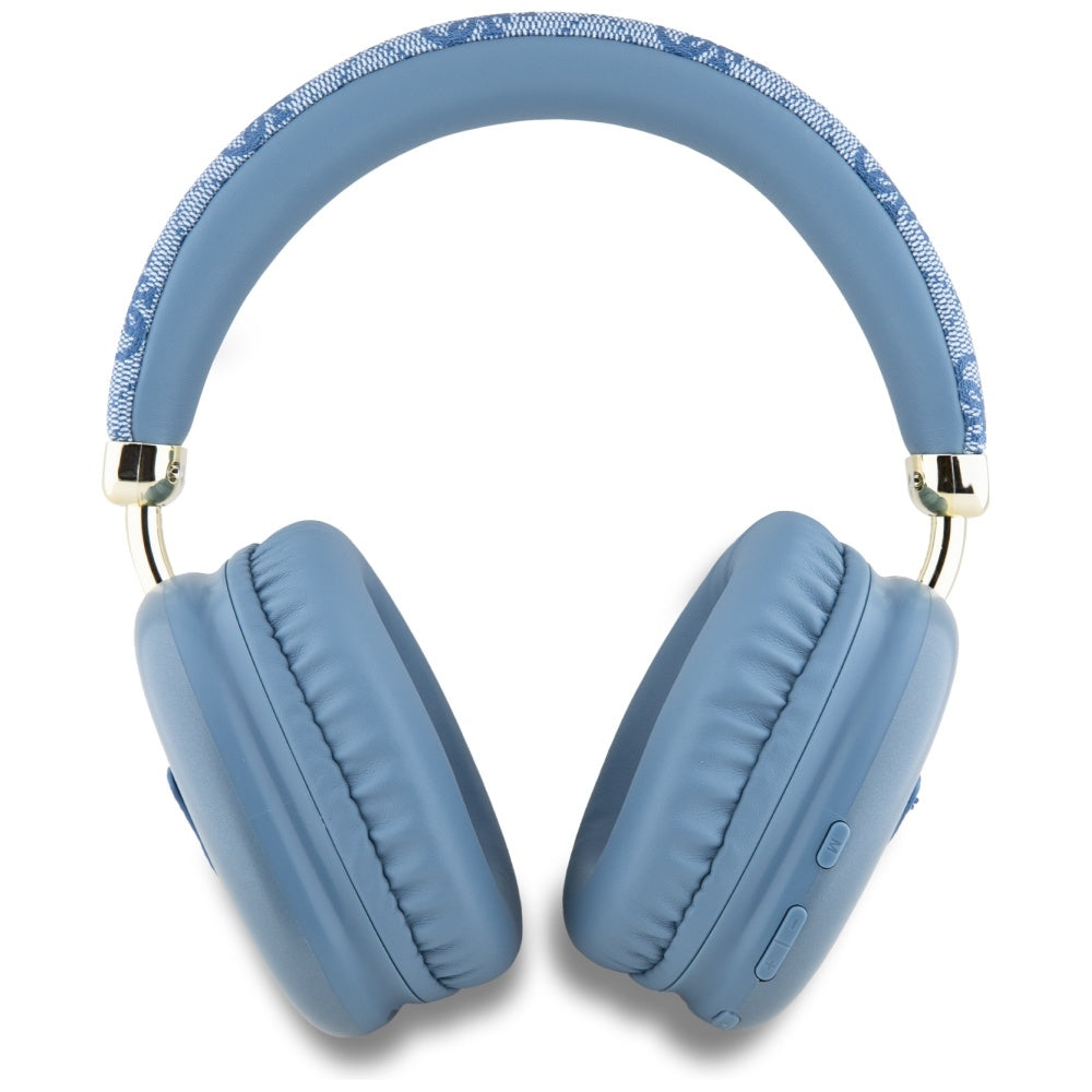 Brezžične slušalke Bluetooth Guess 4G Gold Triangle Logo, A2DP, Modra