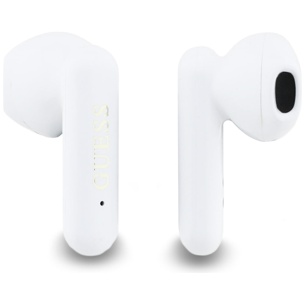 Brezžične slušalke Bluetooth Guess 4G Metal Logo, TWS, roza