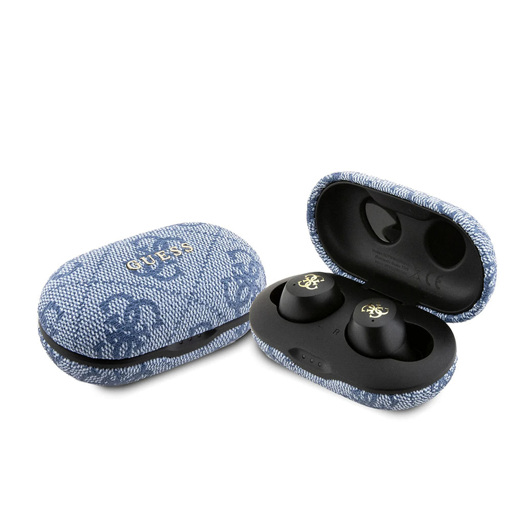Brezžične slušalke Bluetooth Guess 4G Metal, TWS, Modre