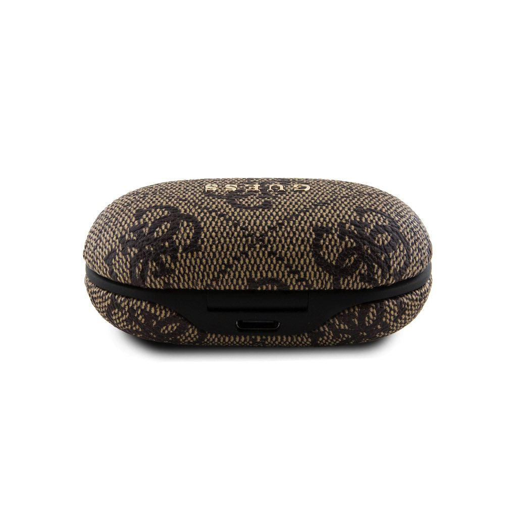 Brezžične slušalke Bluetooth Guess 4G Metal, TWS, rjave