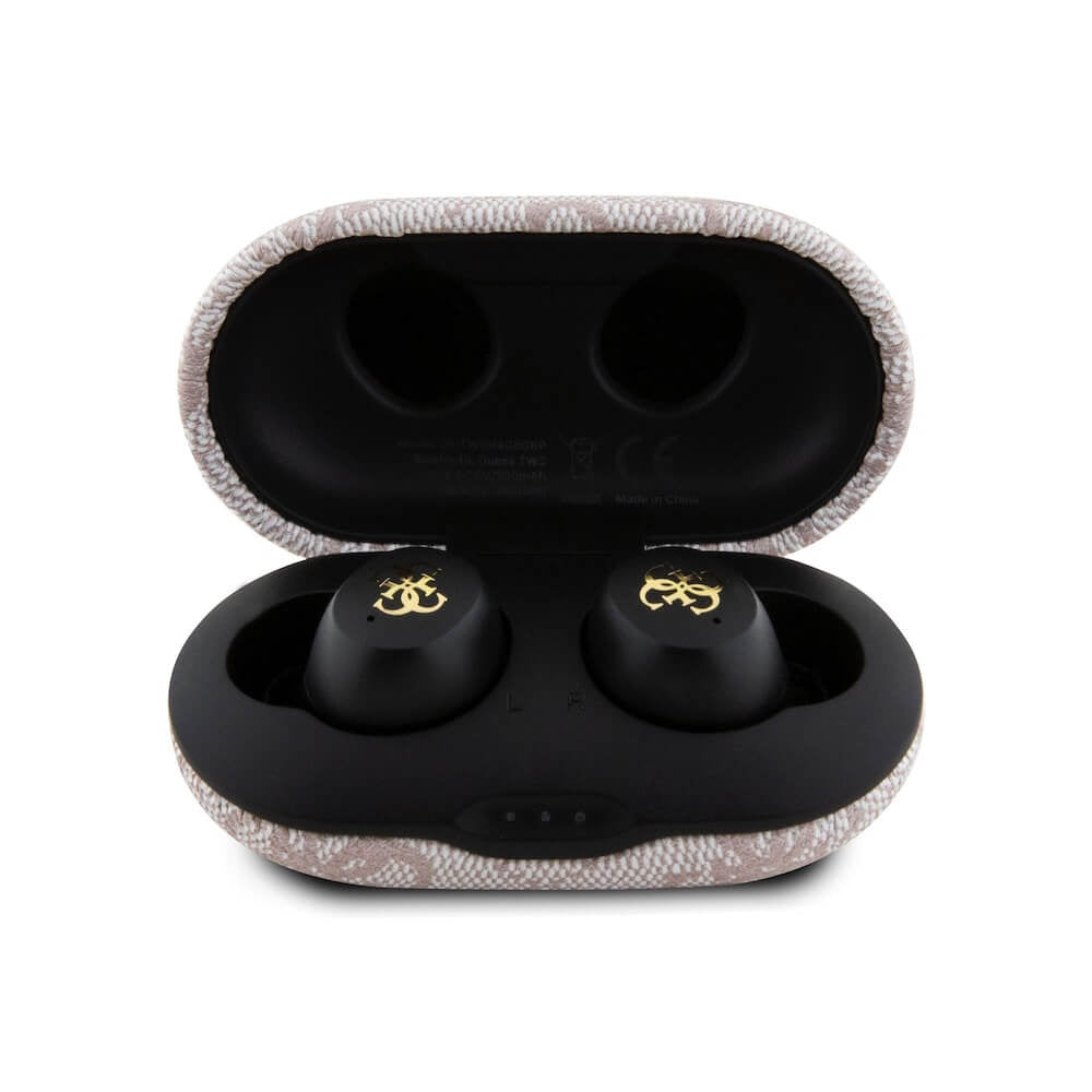 Brezžične slušalke Bluetooth Guess 4G Metal, TWS, Roza