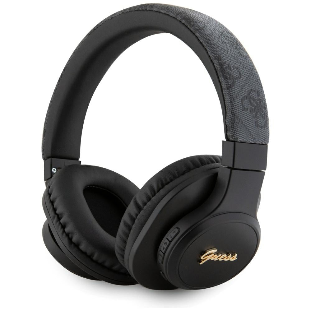 Handsfree Bluetooth Guess 4G Tone on Tone Script Logo, A2DP, Črn