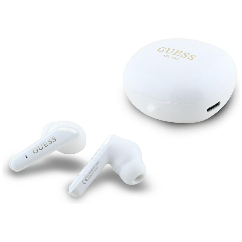 Handsfree Bluetooth Guess Flat Classic Logo Electroplated, TWS, Bel