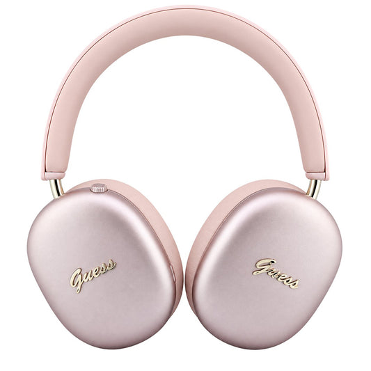 Bluetooth slušalke Guess Metal Script Logo, A2DP, rožnate