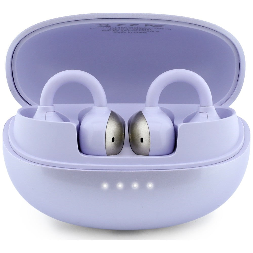 Brezžične slušalke Bluetooth Guess z metalnim zaključkom, elektropirani deli, klasične, TWS, vijolične