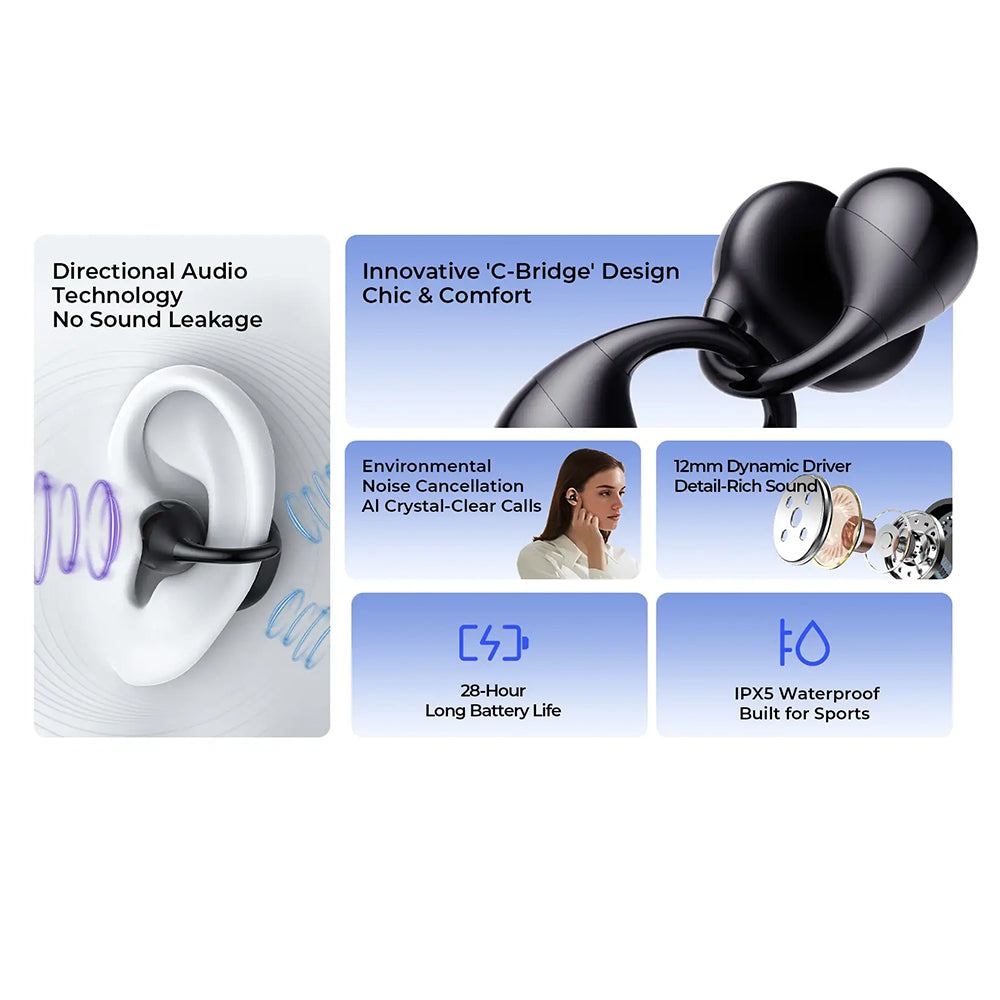 Brezžične slušalke Bluetooth HAVIT OWS916 Lite, TWS, črne