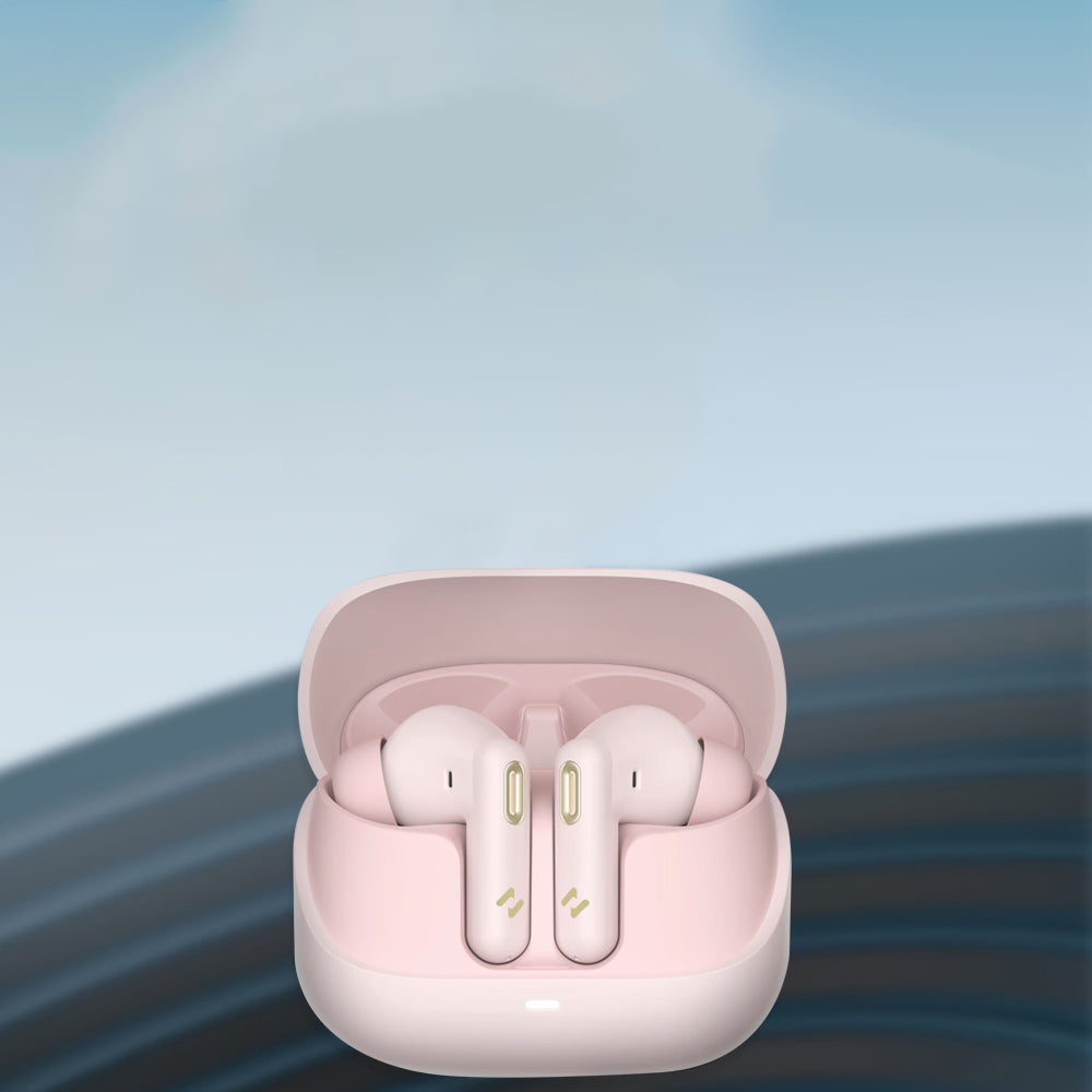 Brezžične slušalke Bluetooth HAVIT TW906 Pro, TWS, ANC, Roza