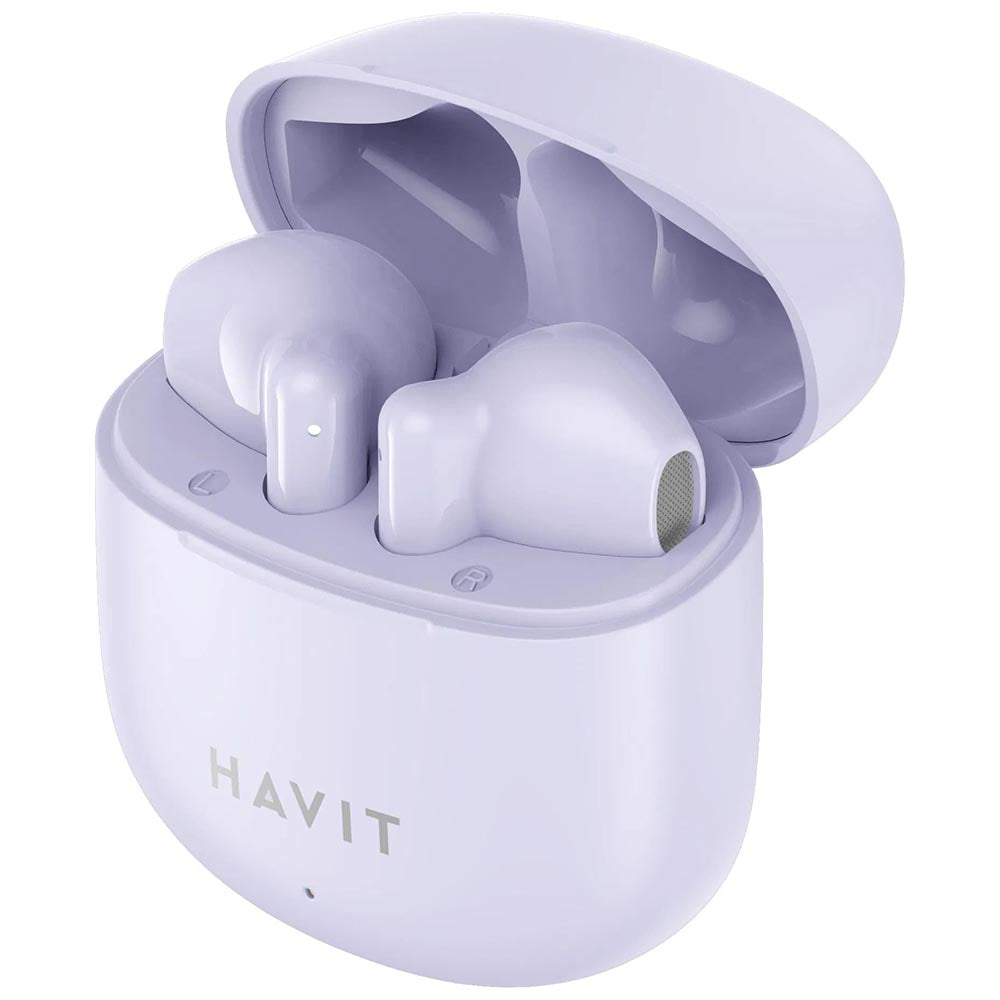Brezžične slušalke Bluetooth HAVIT TW976, TWS, Vijolične