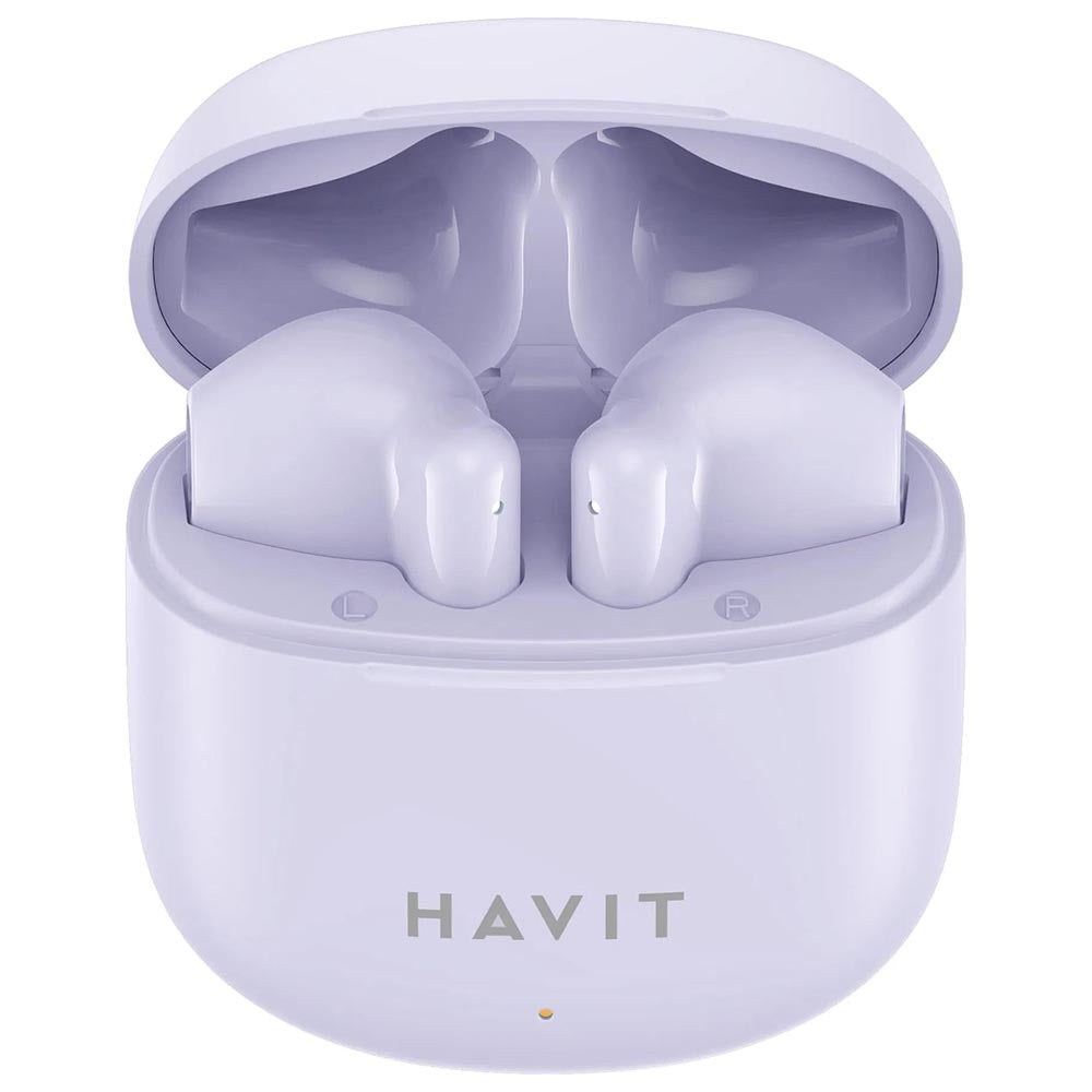 Brezžične slušalke Bluetooth HAVIT TW976, TWS, Vijolične