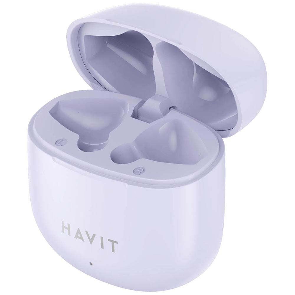Brezžične slušalke Bluetooth HAVIT TW976, TWS, Vijolične