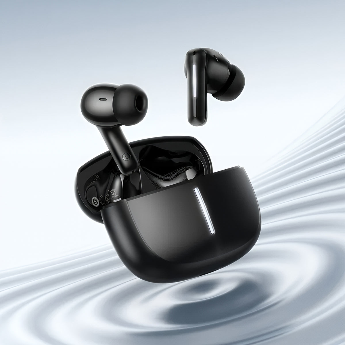 Bluetooth prostoročni HOCO EQ34 Plus, TWS, ANC, Črn
