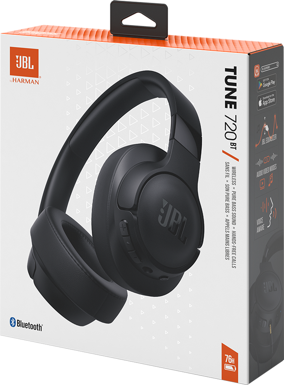 Handsfree Bluetooth JBL Tune 720BT, MultiPoint, A2DP, črn JBLT720BTBLK