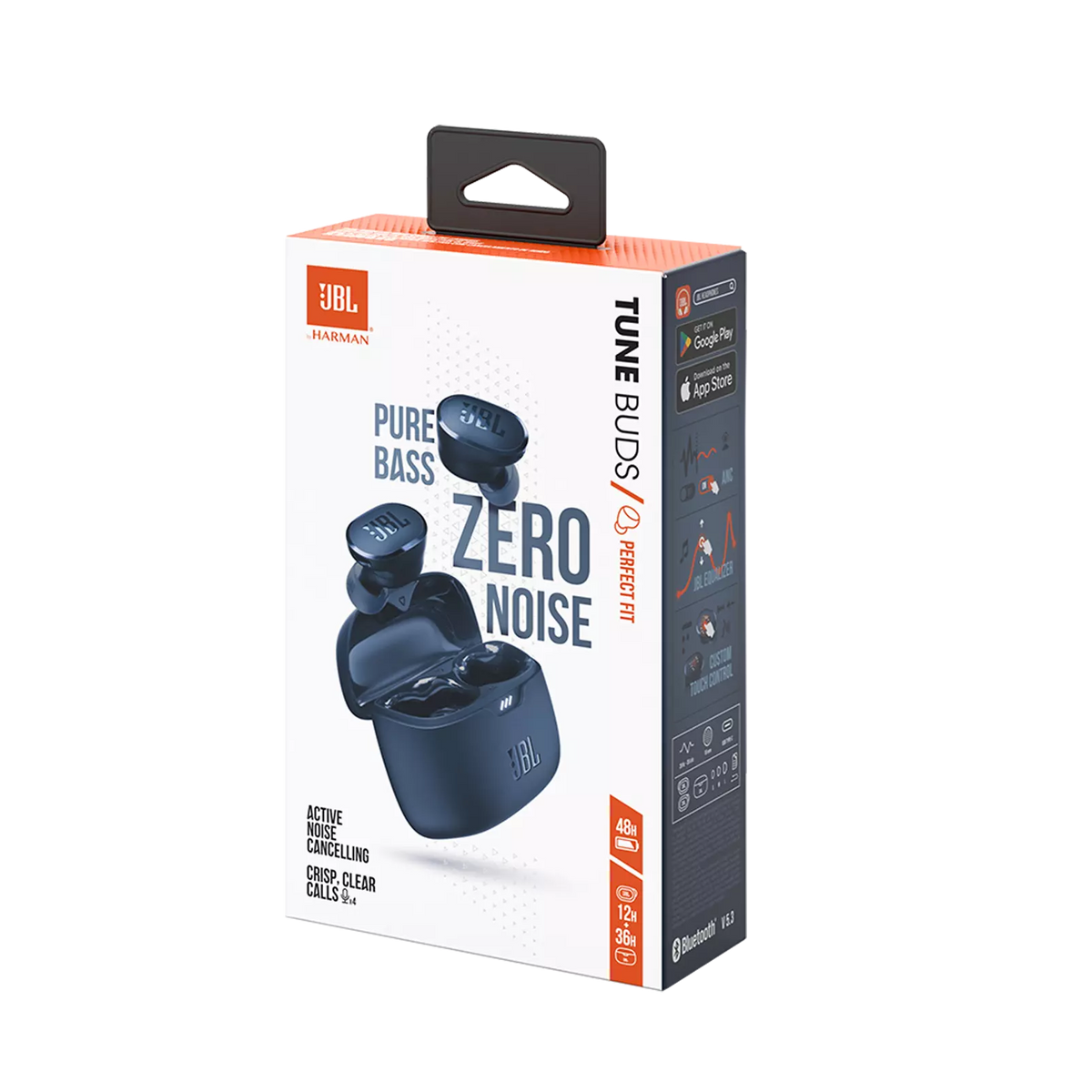 Brezžične slušalke Bluetooth JBL Tune Buds, TWS, ANC, MultiPoint, Modra JBLTBUDSBLU