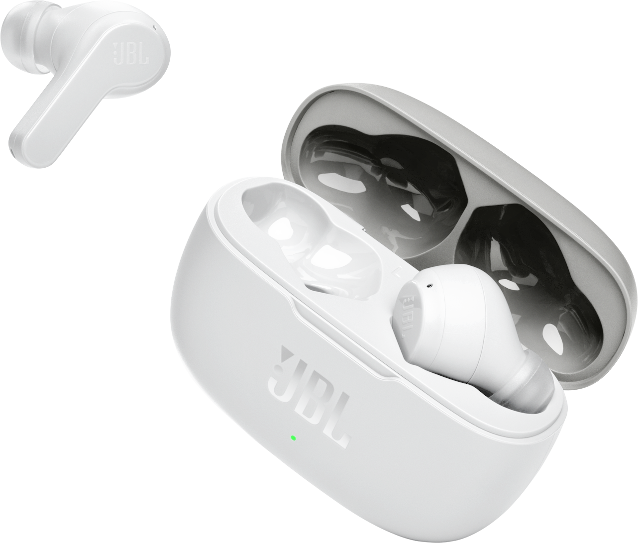 Brezžične slušalke Bluetooth JBL Wave 200TWS, TWS, bele