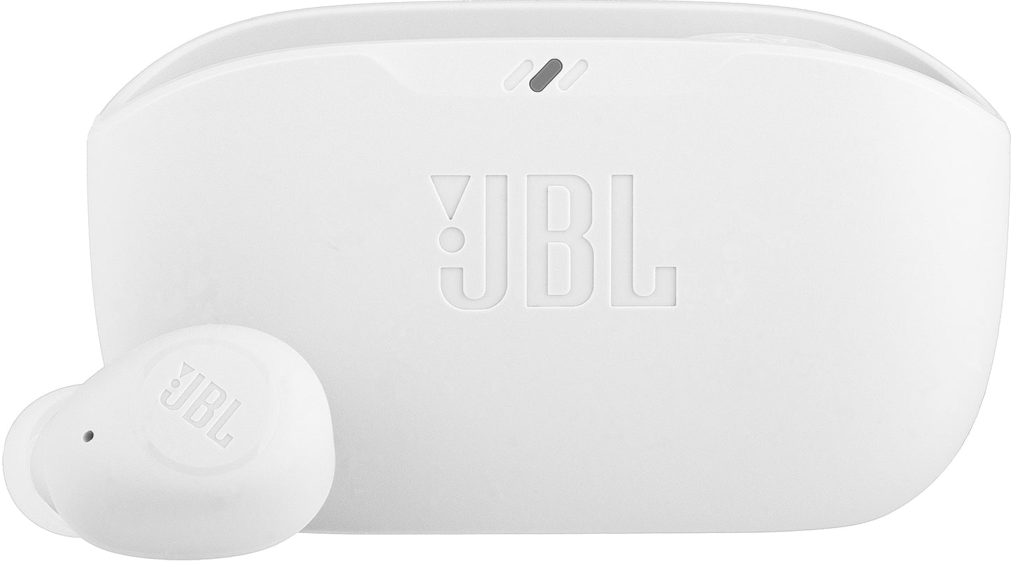 Slušalke Bluetooth JBL Wave Buds, TWS, bele JBLWBUDSWHT