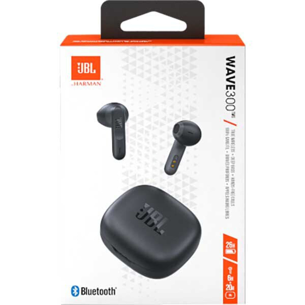 Brezžične slušalke Bluetooth JBL Wave 300, TWS, črne