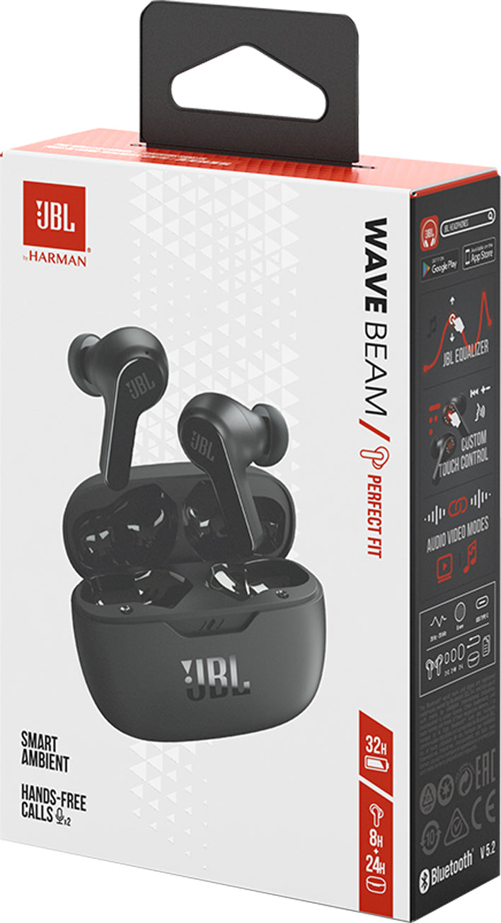 Handsfree Bluetooth JBL Wave Beam, TWS, črn JBLWBEAMBLK