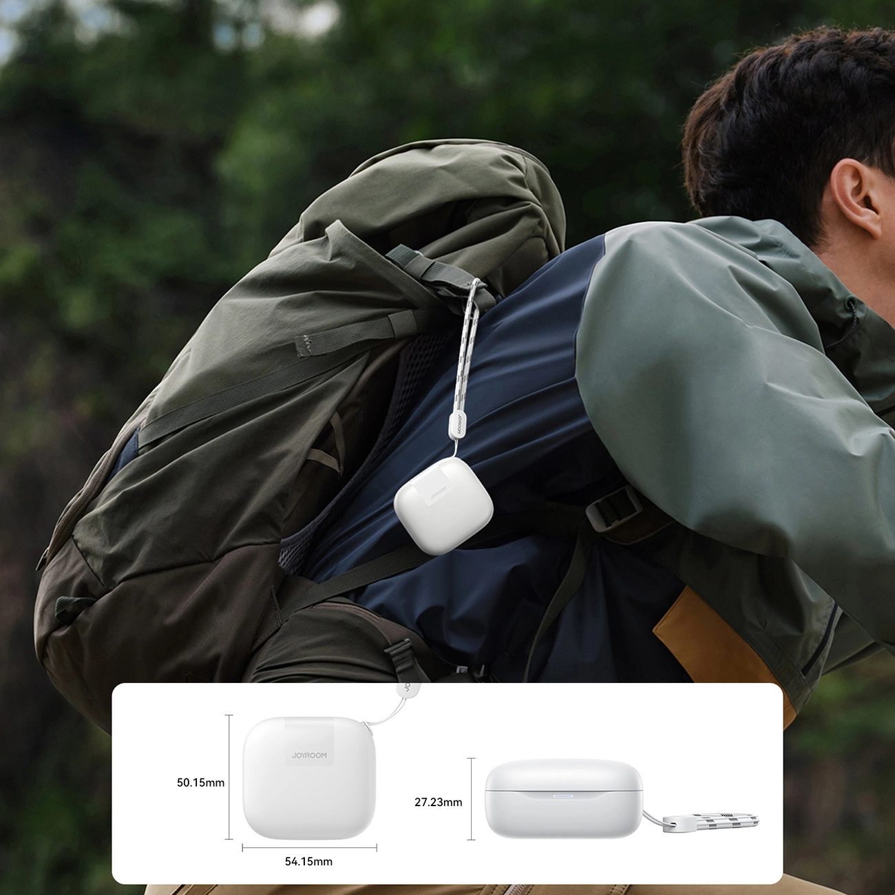 Bluetooth prostoročne slušalke Joyroom Jdots JR-DB3, TWS, bele