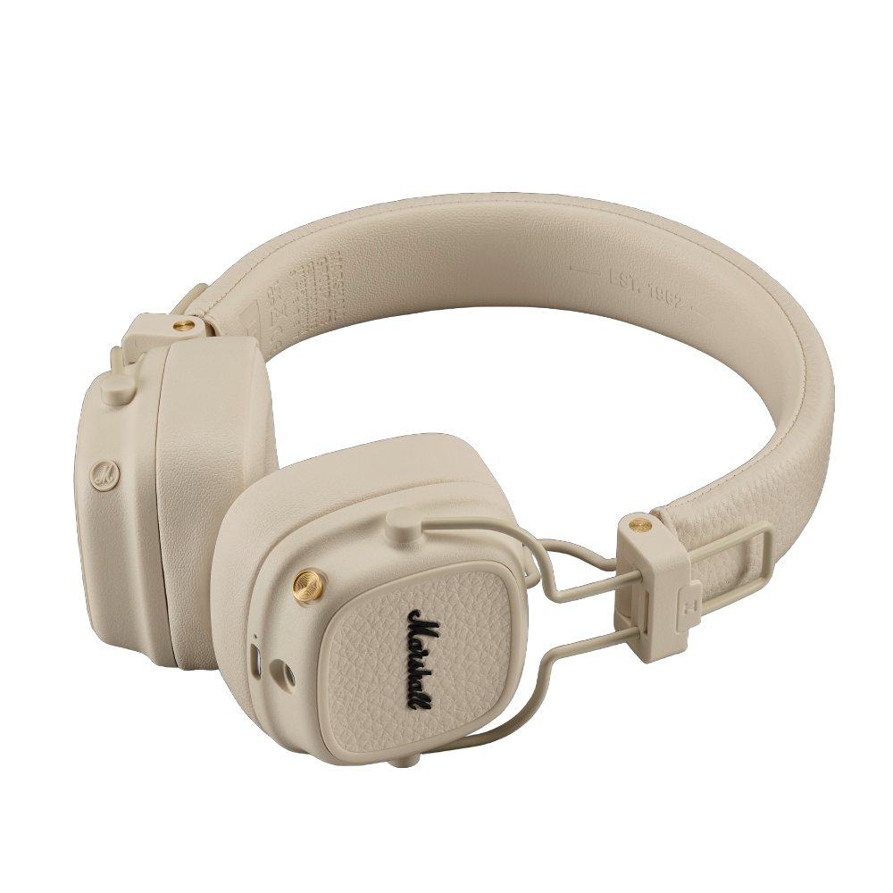 Bluetooth prostoročni Marshall Major V, A2DP, krem, ponovno zapakiran
