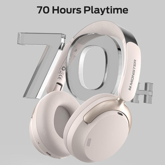 Bluetooth prostoročni Monster Persona 3rd, MultiPoint, A2DP, ANC, Bela
