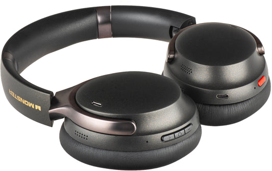 Handsfree Bluetooth Monster QuiteFit V3, MultiPoint, A2DP, ANC, Črna