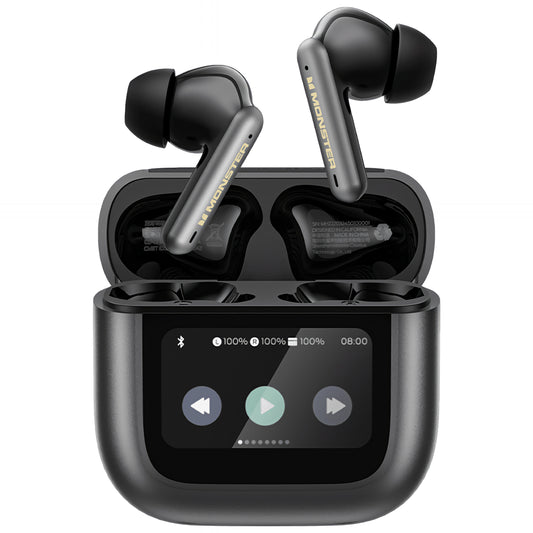 Bluetooth prostoročni Monster TH300, TWS, Črna