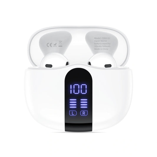 Bluetooth prostoročni Tech-Protect Ultraboost Core G2, TWS, bela