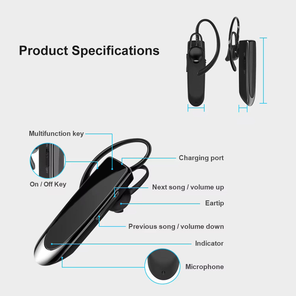 Brezžične slušalke Bluetooth Techsuit CB1 UrbanEar, A2DP, črne