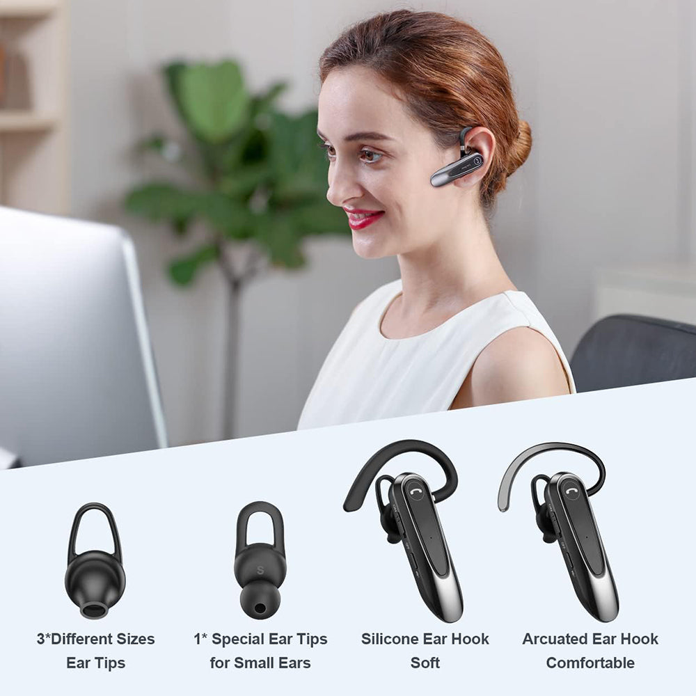Brezžična slušalka Bluetooth Techsuit CB2 AirTalk, A2DP, Črna