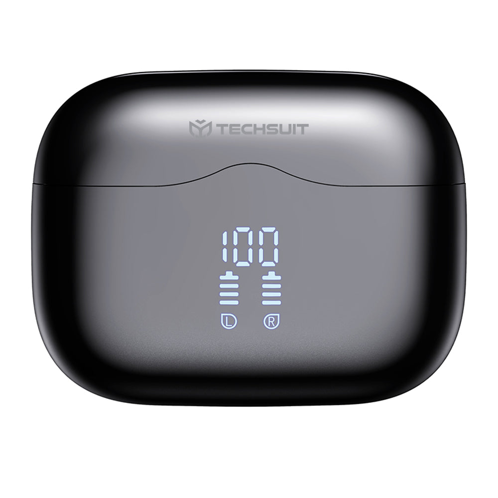 Brezžične slušalke Bluetooth Techsuit CW2 VelarX One, TWS, ANC, črne