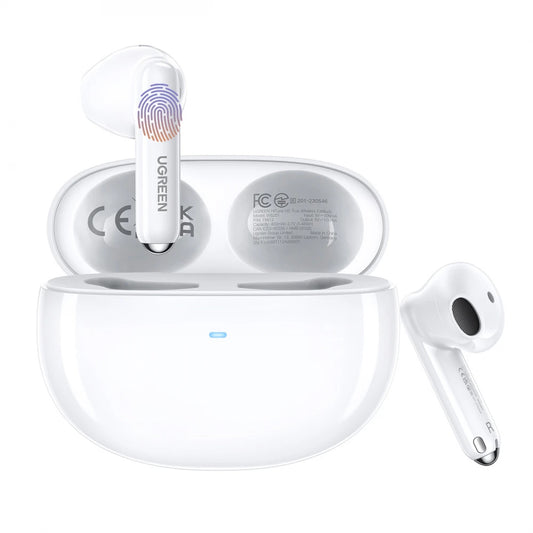 Brezžične slušalke Bluetooth UGREEN HiTune H5 WS201, TWS, bele