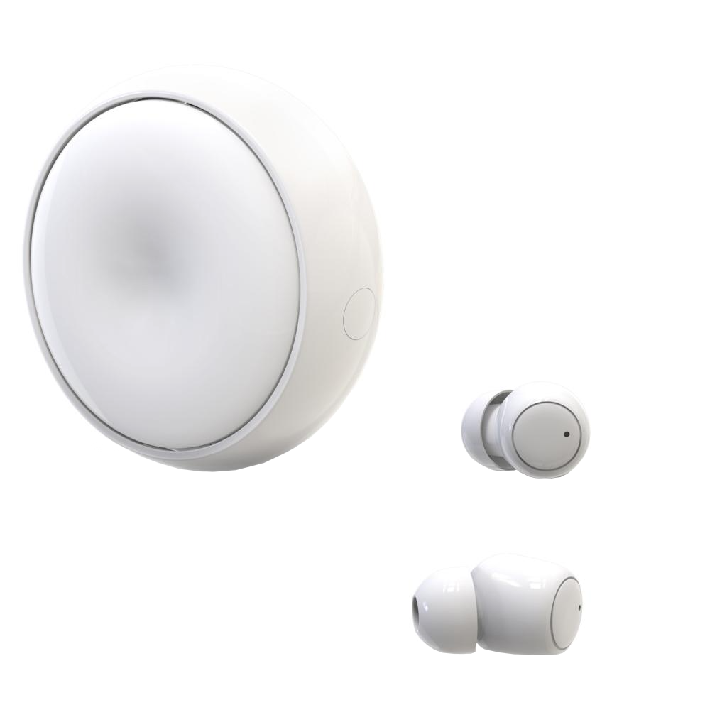 Bluetooth prostoročni XO Design G1, TWS, bel