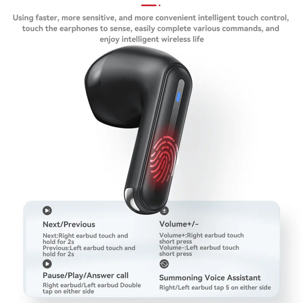 Brezžične slušalke Bluetooth Yesido TWS19, TWS, črne