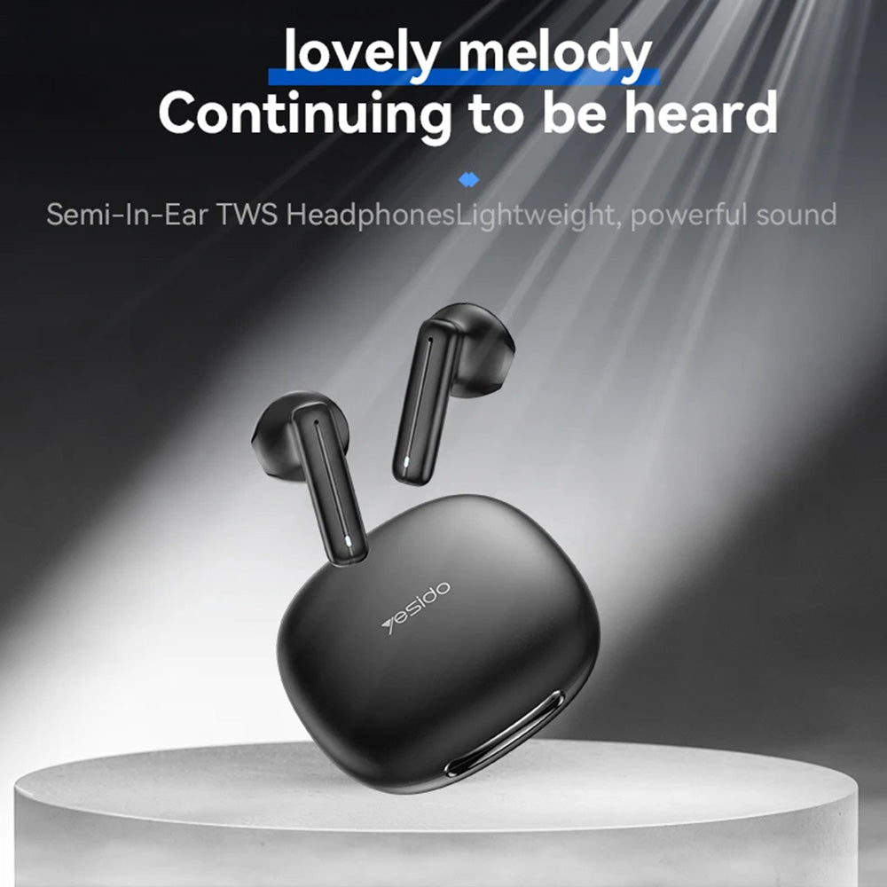 Brezžične slušalke Bluetooth Yesido TWS25, TWS, črne