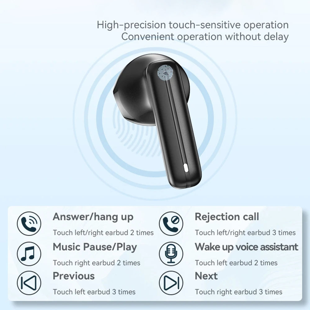 Brezžične slušalke Bluetooth Yesido TWS25, TWS, črne