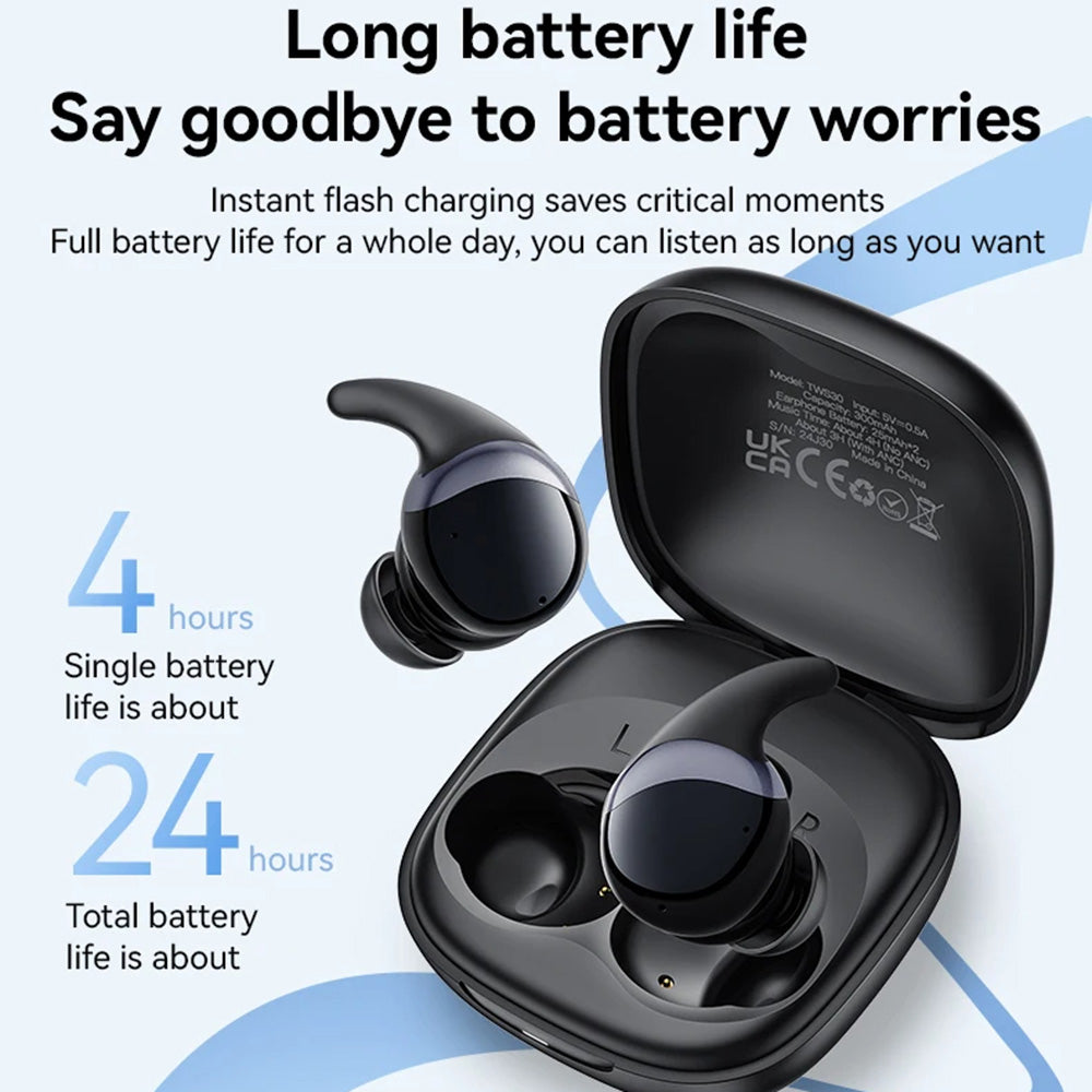 Brezžične slušalke Bluetooth Yesido TWS30, TWS, ANC, črne