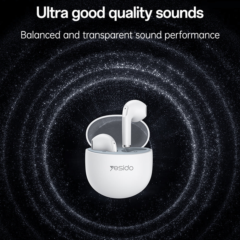 Brezžične slušalke Bluetooth Yesido TWS35, TWS, bele