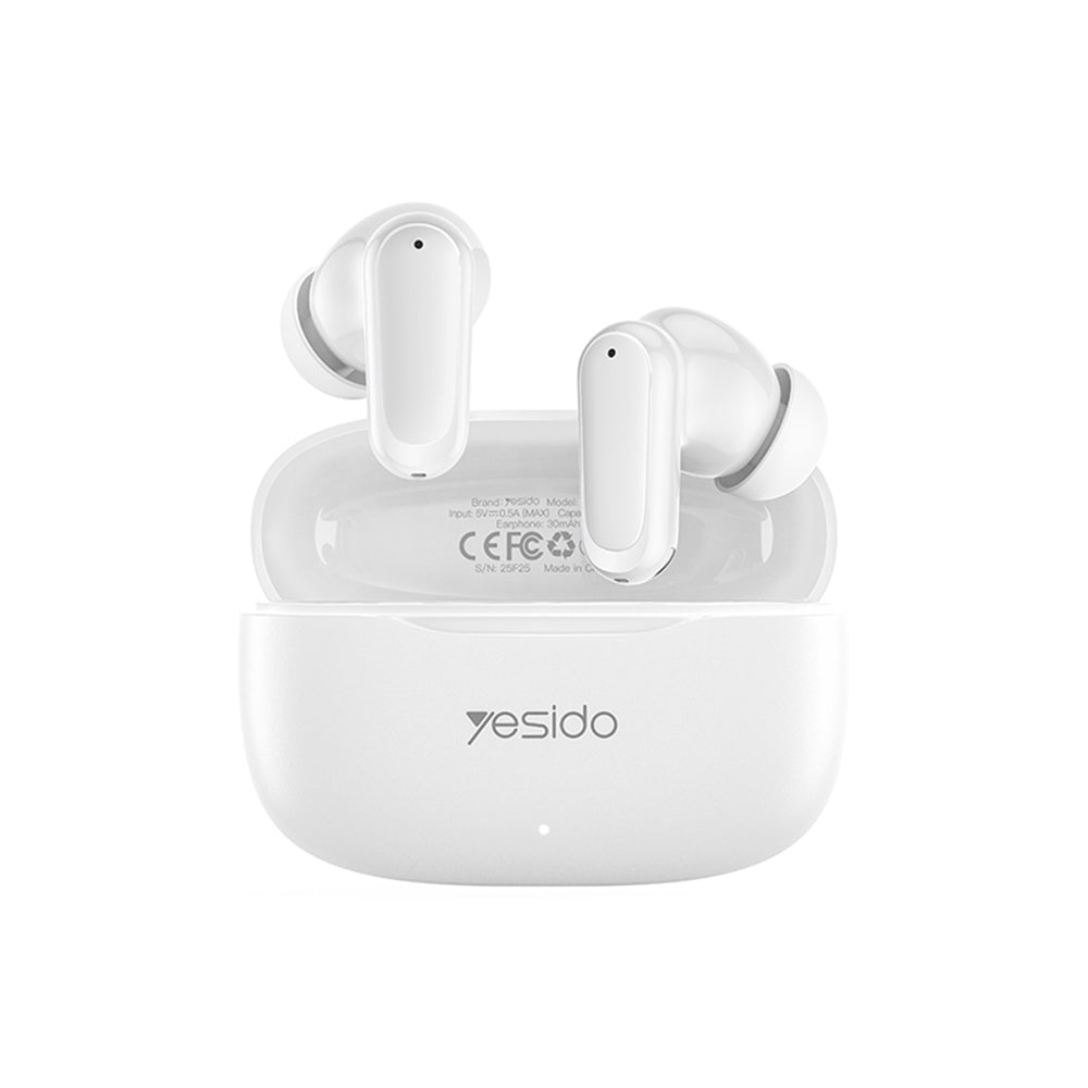 Brezžične slušalke Bluetooth Yesido TWS38, TWS, bele