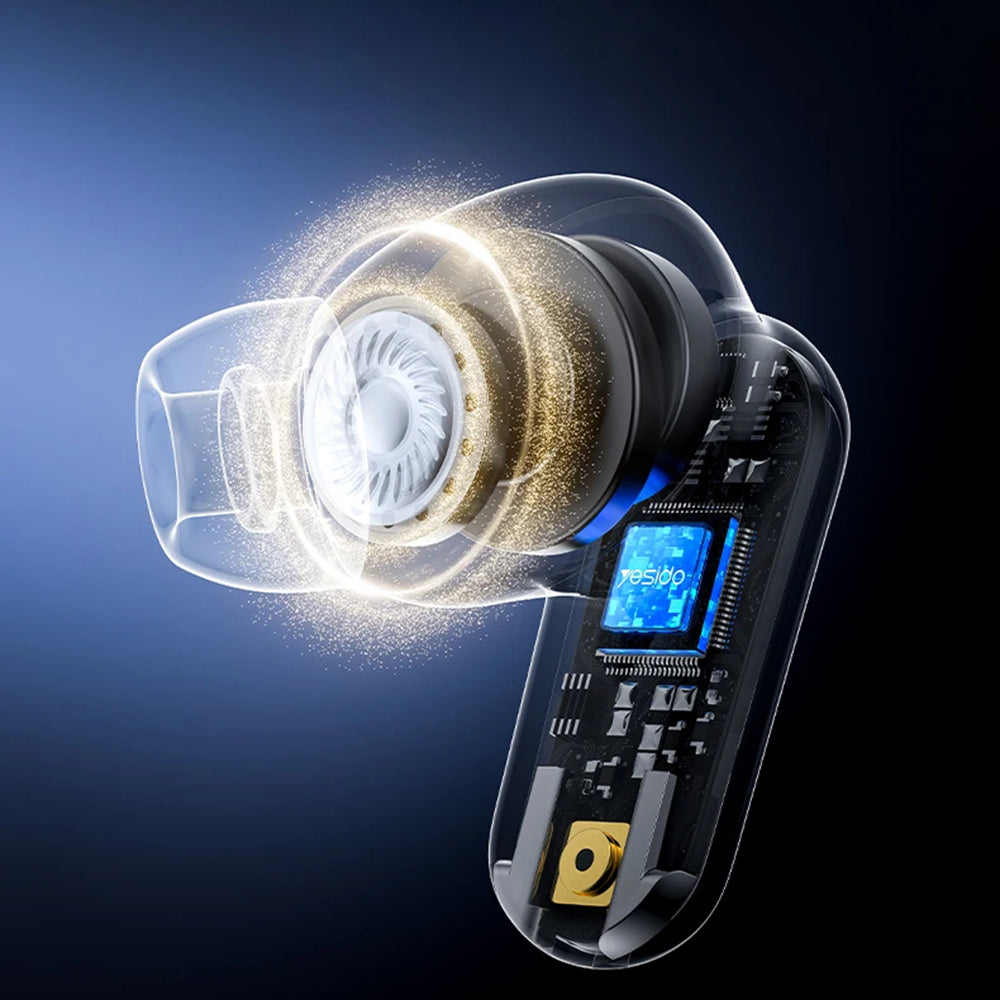 Brezžične slušalke Bluetooth Yesido TWS38, TWS, črne