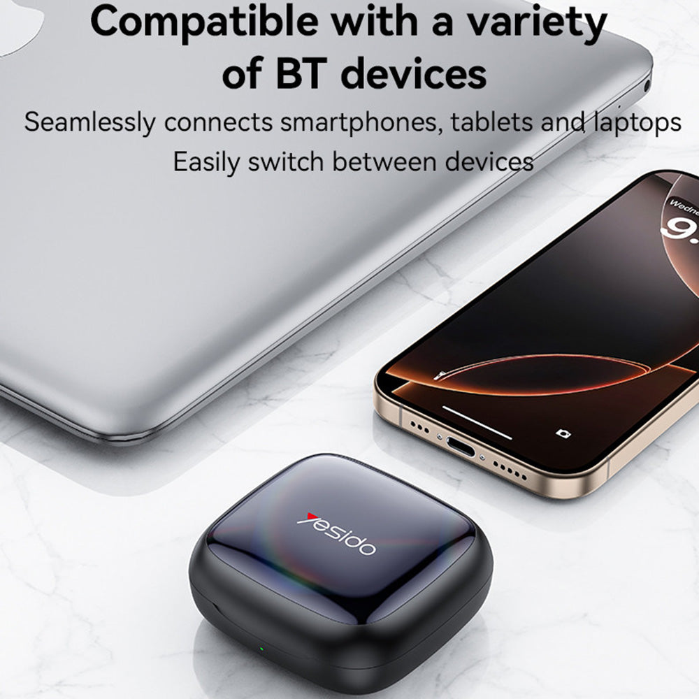 Handsfree Bluetooth Yesido YSP24, TWS, Črn