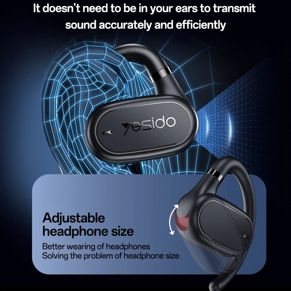Handsfree Bluetooth Yesido YSP25, TWS, Črn