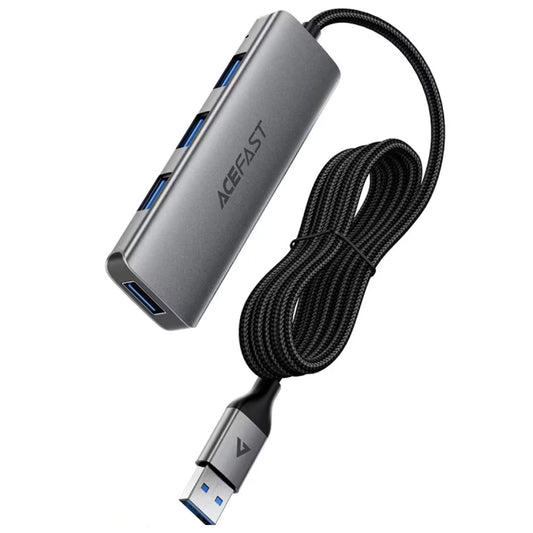 USB hub Acefast J17, 4v1, Siv