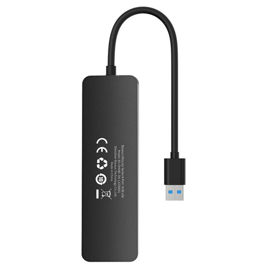 Razdelilnik USB Baseus UltraJoy, 4 x USB-A 3.0, 0,15 m, črn B0005280B111-00