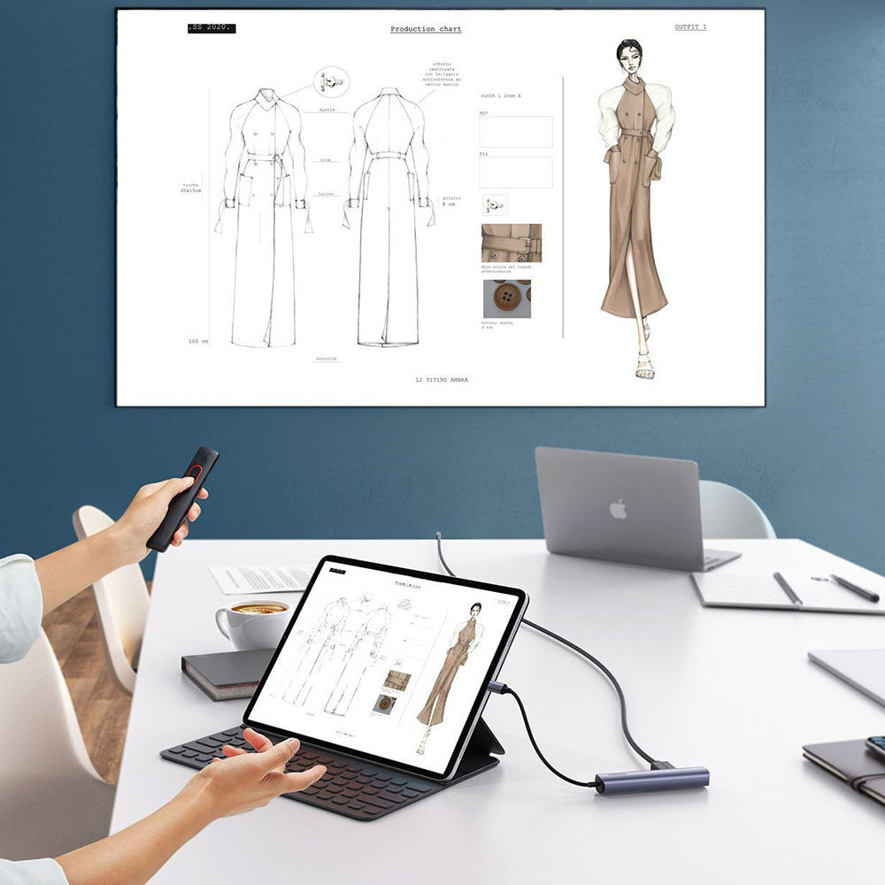 UGREEN CM418 USB-C Hub (10919), 2 x USB-A 3.0 - 1 x USB-C - 1 x HDMI - 1 x RJ45, Gray