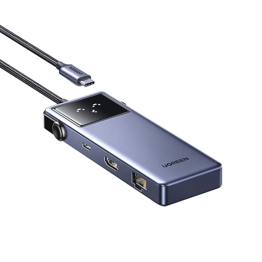 Hub USB-C UGREEN CM888 (45155) Uno, 6v1, Siv