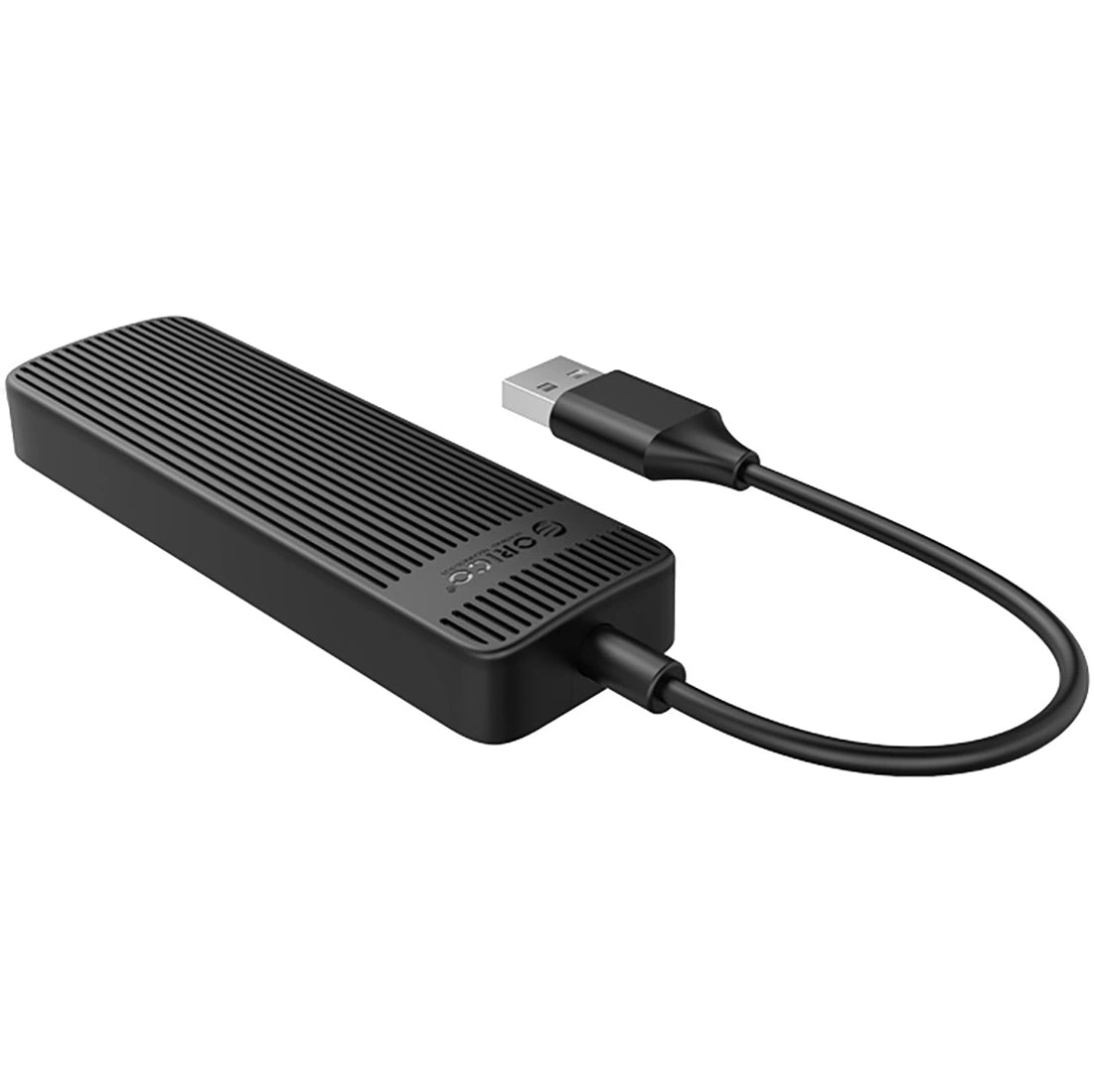 Hub USB Orico FL02, 4 x USB-A, črn