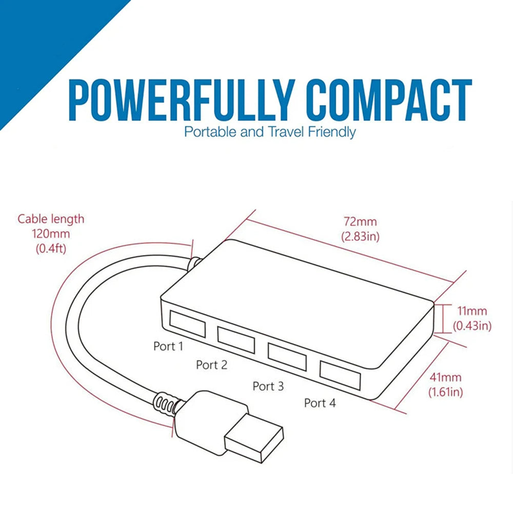 USB Hub Techsuit H15 QuantumNode, 4v1, Črn