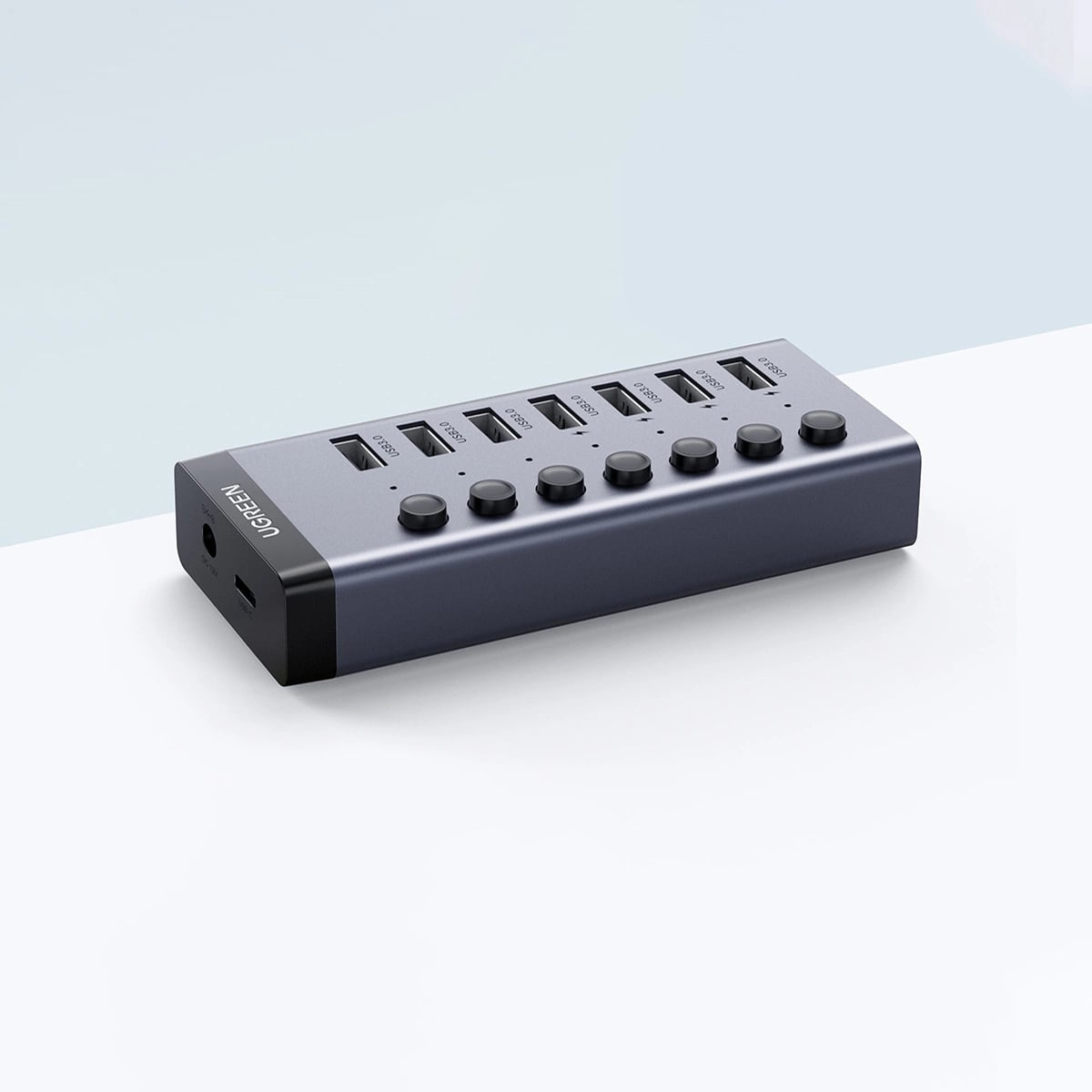 Hub USB UGREEN CM481, 7 x USB-A 3.0, Siv