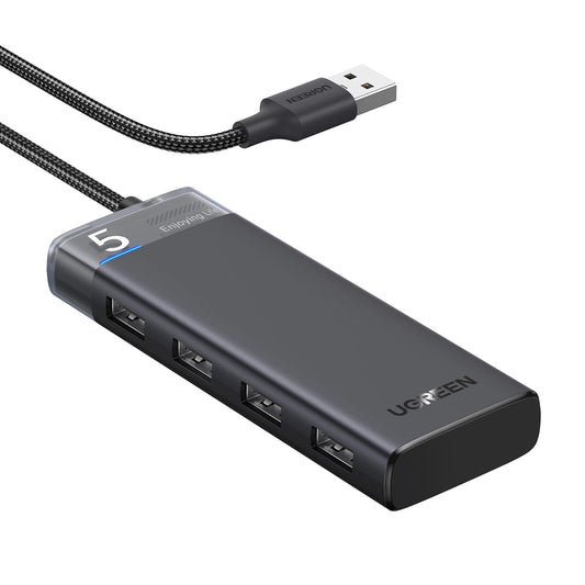 USB Hub UGREEN CM653, 4 x USB-A 3.0, Črn